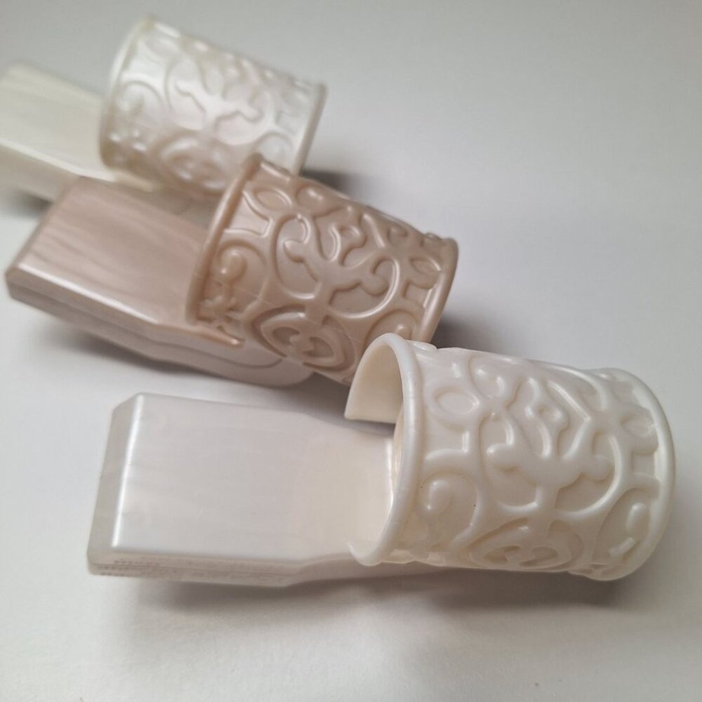 Bath & Body Works  Wallflower Plug Ins Cream Home Room Fragrance Warmer Lot of 3